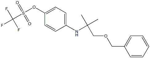 4-((1-(benzyloxy)-2-methylpropan-2-yl)amino)phenyl trifluoromethanesulfonate Struktur
