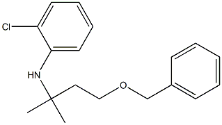 N-(4-(benzyloxy)-2-methylbutan-2-yl)-2-chloroaniline Struktur