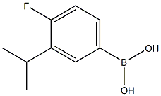 (4-氟-3-异丙基苯基)硼酸, , 结构式