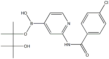2-(4-Chlorobenzamido)pyridine-4-boronic acid pinacol ester Structure