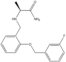(S)-2-((2-((3-fluorobenzyl)oxy)benzyl)amino)propanamide Structure