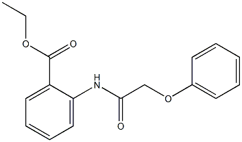 ethyl 2-(2-phenoxyacetamido)benzoate Struktur