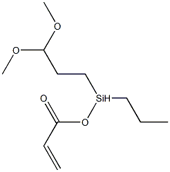 Dimethoxypropylpropylacryloyloxy-Silane Struktur