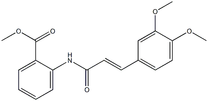  (E)-methyl 2-(3-(3,4-dimethoxyphenyl)acrylamido)benzoate