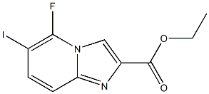 5-Fluoro-6-iodo-imidazo[1,2-a]pyridine-2-carboxylic acid ethyl ester Structure