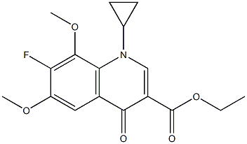 ethyl 1-cyclopropyl-7-fluoro-6,8-dimethoxy-4-oxo-1,4-dihydroquinoline-3-carboxylate