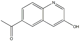 1-(3-羟基喹啉-6-基)乙-1-酮, 1956341-14-2, 结构式