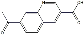 7-乙酰基喹啉-3-羧酸, 1956328-33-8, 结构式