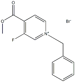 1-benzyl-3-fluoro-4-(methoxycarbonyl)pyridinium bromide Structure