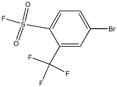 4-Bromo-2-(trifluoromethyl)benzenesulfonyl fluoride 97% 化学構造式