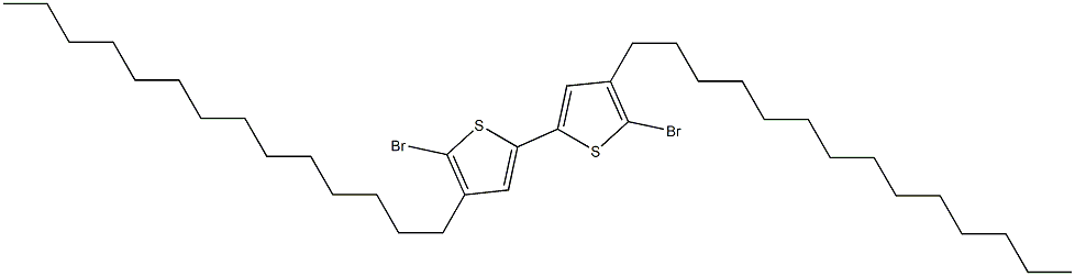 5,5'-Dibromo-4,4'-ditetradecyl-2,2'-bithiophene 96% Structure