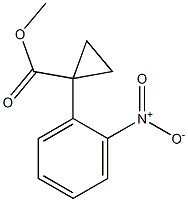 methyl 1-(2-nitrophenyl)cyclopropanecarboxylate Struktur