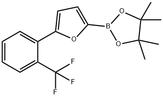 4,4,5,5-四甲基-2-{5-[2-(三氟甲基)苯基]呋喃-2-基}-1,3,2-二氧硼烷,1402233-43-5,结构式