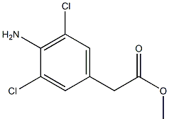 (4-Amino-3,5-dichloro-phenyl)-acetic acid methyl ester Structure