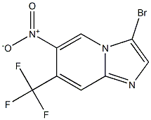 3-Bromo-6-nitro-7-trifluoromethyl-imidazo[1,2-a]pyridine Struktur