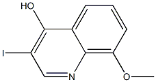 3-Iodo-8-methoxy-quinolin-4-ol Struktur