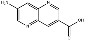 7-氨基-1,5-萘啶-3-羧酸, 2089649-99-8, 结构式