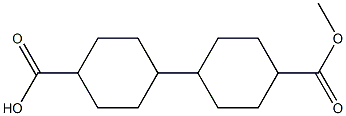 4-(4-(methoxycarbonyl)cyclohexyl)cyclohexanecarboxylic acid Structure