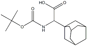 2-((3r,5r,7r)adamantan-1-yl)-2-((tert-butoxycarbonyl) amino)acetic acid Structure