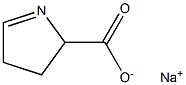 3,4-二氢-2H-吡咯-2-甲酸钠,,结构式