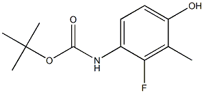 4-(Boc-amino)-3-fluoro-2-methylphenol Structure