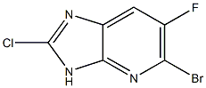 5-bromo-2-chloro-6-fluoro-3H-imidazo[4,5-b]pyridine Structure