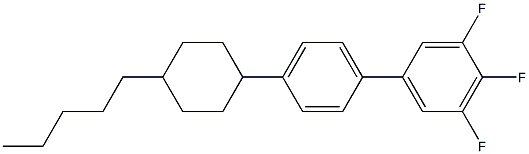4'-(反式-4-戊基环已基)-3,4,5-三氟联苯 结构式
