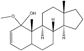 雄烯酮甲基缩酮, , 结构式