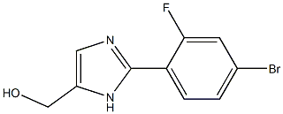[2-(4-Bromo-2-fluoro-phenyl)-3H-imidazol-4-yl]-methanol Structure