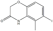 6-Iodo-5-methyl-4H-benzo[1,4]oxazin-3-one Structure