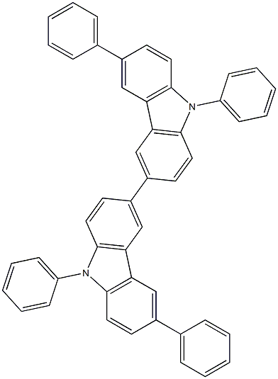 6,6',9,9'-四苯基-3,3'-双咔唑 结构式