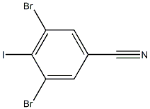 3,5-Dibromo-4-iodo-benzonitrile Struktur