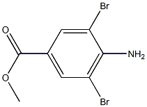 4-Amino-3,5-dibromo-benzoic acid methyl ester Structure