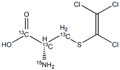 S-(1,2,2-Trichlorovinyl)-Cysteine-13C3-15N Structure