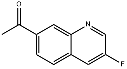 1-(3-fluoroquinolin-7-yl)ethanone Struktur