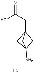 2-(3-氨基双环[1.1.1]戊-1-基)乙酸盐酸盐 结构式