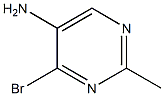 4-Bromo-2-methyl-pyrimidin-5-ylamine 化学構造式