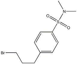 4-(3-bromopropyl)-N,N-dimethylbenzenesulfonamide Struktur