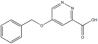 5-(苄氧基)哒嗪-3-甲酸, , 结构式