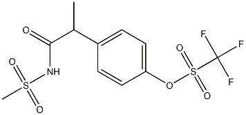 4-[1-(Methylsulfonamido)-1-oxo-2-propyl]phenyl Trifluoromethanesulfonate Structure