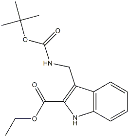 Ethyl 3-[(Boc-amino)methyl]-1H-indole-2-carboxylate Structure