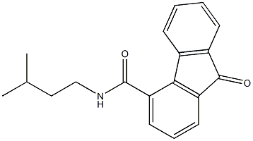 N-异戊基-9-氧亚基-9H-芴-4-甲酰胺 结构式