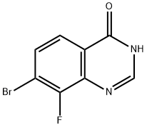 7-溴-8-氟喹唑啉-4(3H)-酮, 2089650-78-0, 结构式