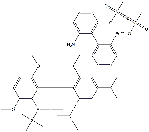  甲磺酸-2-(二叔丁基膦基)-3,6-二甲氧基-2',4',6'-三异丙基-1,1'-联苯(2-氨基-1,1'-联苯-2-基)钯(II)