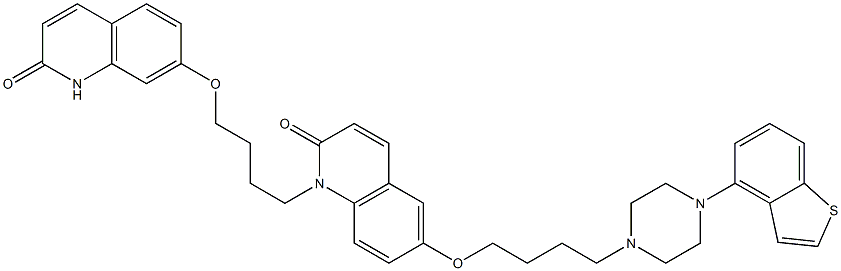 6-(4-(4-(benzo[b]thiophen-4-yl)piperazin-1-yl)butoxy)-1-(4-(2-oxo-1,2-dihydroquinolin-7-yloxy)butyl)quinolin-2(1H)-one|依匹哌唑杂质7