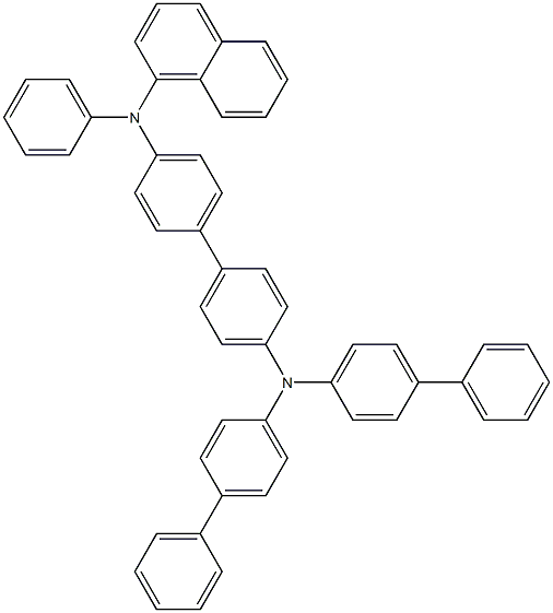 N4,N4-di([1,1'-biphenyl]-4-yl)-N4'-(naphthalen-1-yl)-N4'-phenyl-[1,1'-biphenyl]-4,4'-diamine Structure