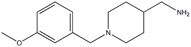 (1-(3-methoxybenzyl)piperidin-4-yl)methanamine Structure