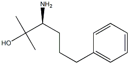 (S)-3-amino-2-methyl-6-phenylhexan-2-ol Structure