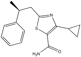 (S)-4-cyclopropyl-2-(2-phenylpropyl)thiazole-5-carboxamide Structure
