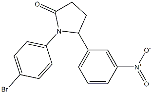 1-(4-bromophenyl)-5-(3-nitrophenyl)pyrrolidin-2-one Structure